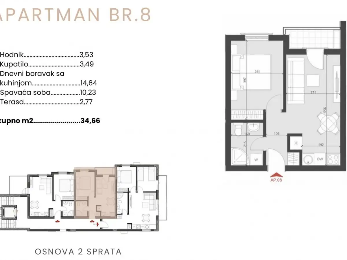 Квартира 35м² в Черногории, Бечичи. Стоимостью 112000€ аренда фото-10
