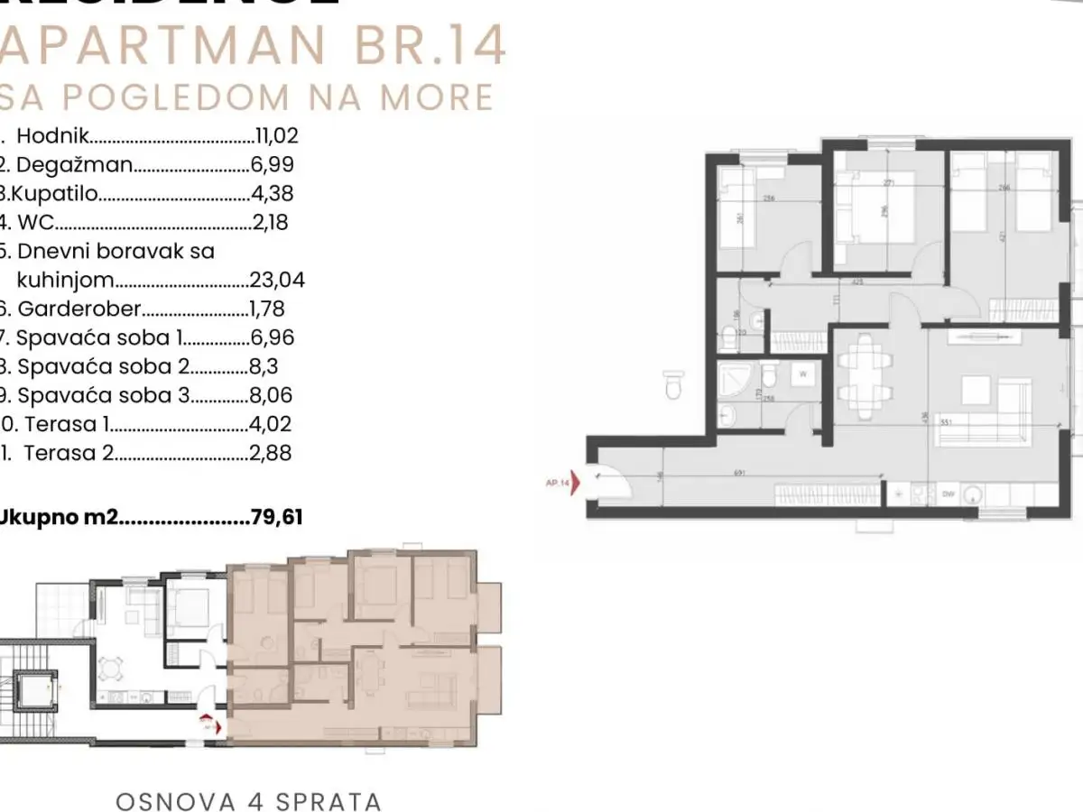 Квартира 35м² в Черногории, Бечичи. Стоимостью 112000€ аренда фото-16