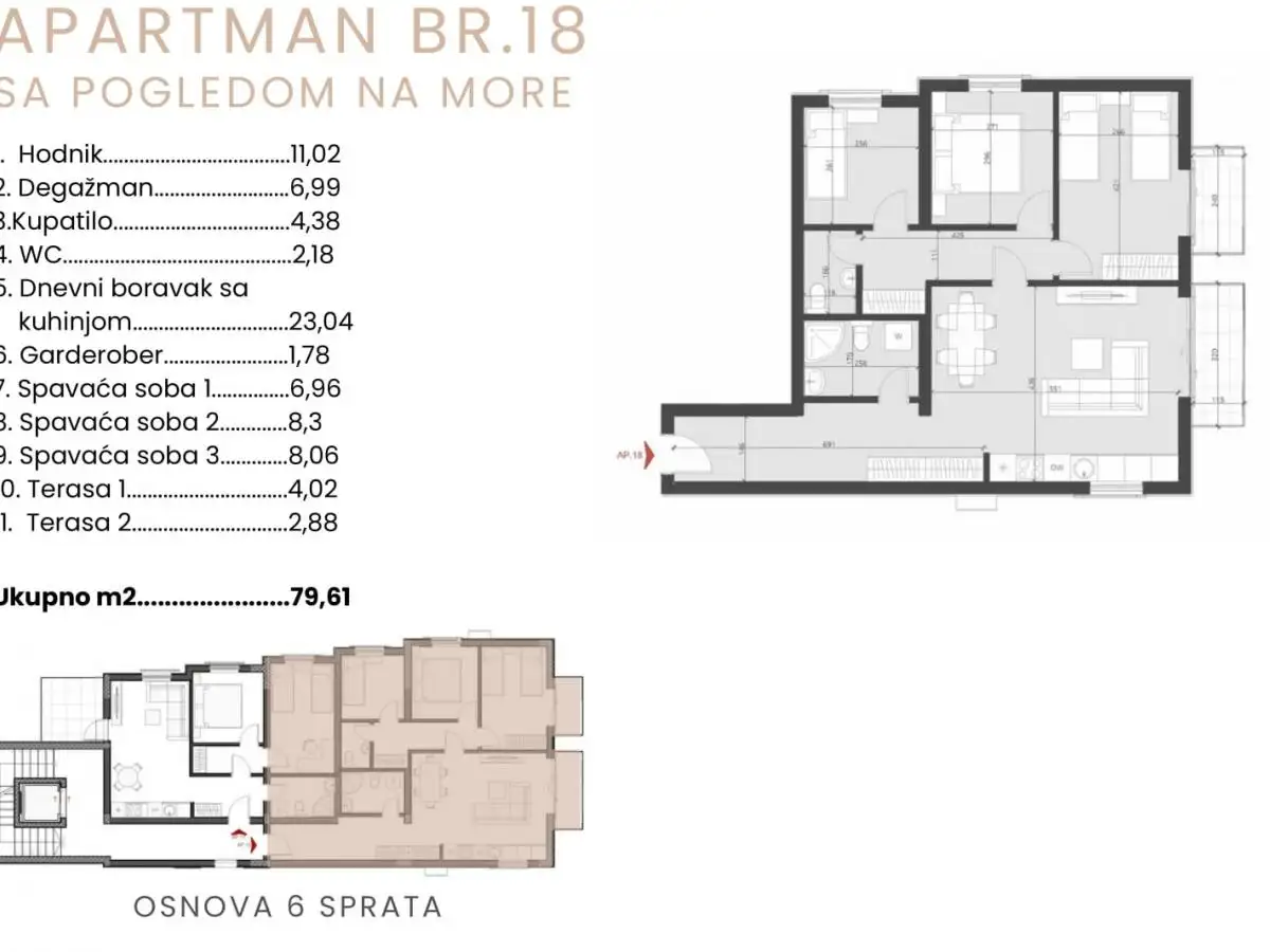 Квартира 35м² в Черногории, Бечичи. Стоимостью 112000€ аренда фото-20