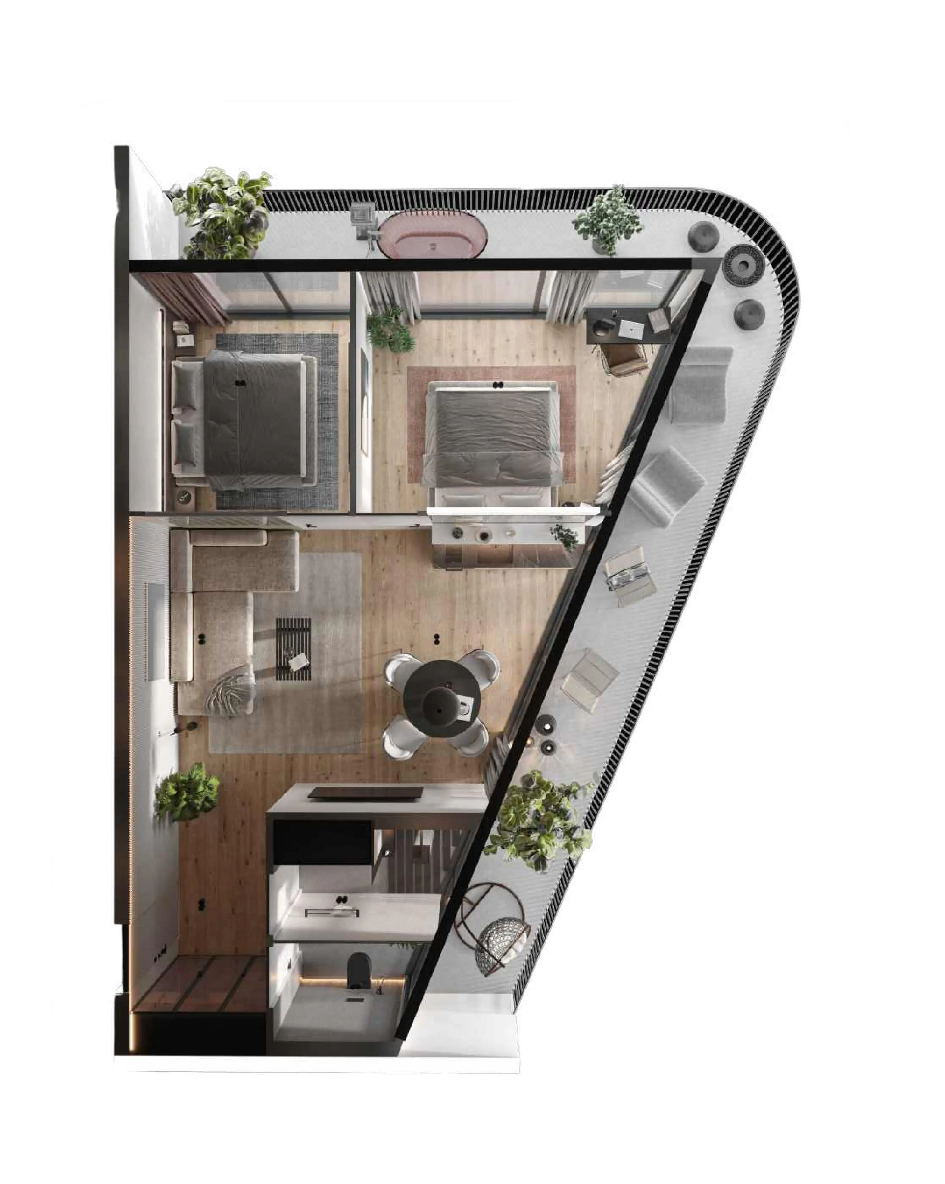 Квартира 90м² в Индонезии, Кангу. Стоимостью 405000$ аренда фото-1