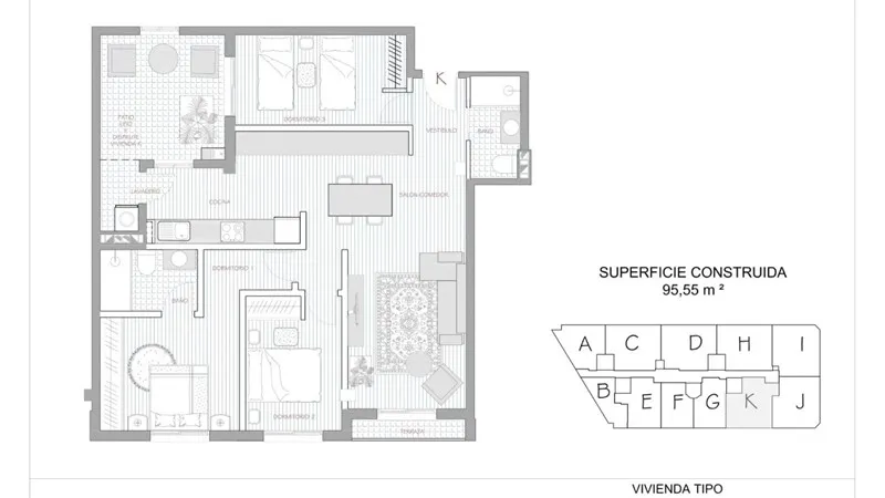Квартира 96м² в Испании, Мурсия. Стоимостью 100670£ аренда фото-3