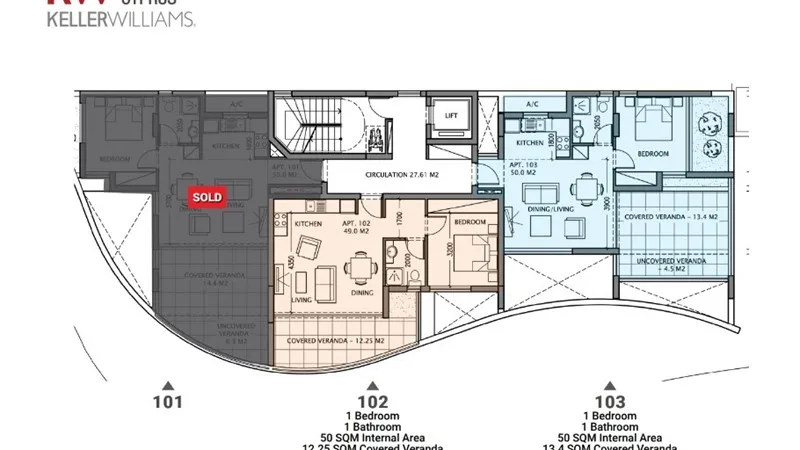 Квартира 77.2м² в Кипре, Ларнака. Стоимостью 151038£ аренда фото-3