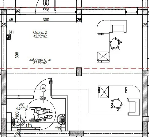 Офис 50м² в Болгарии, София. Стоимостью 55612£ аренда фото-3