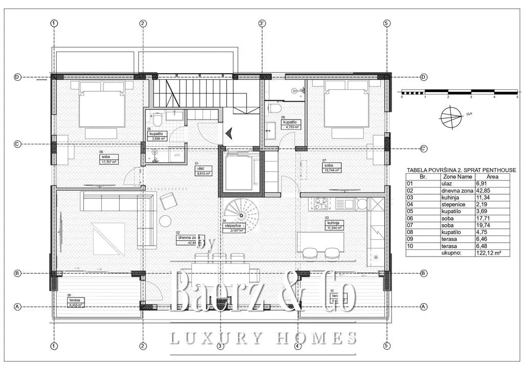 Пентхаус 106м² в Черногории, Будва. Стоимостью 518800€ аренда фото-5